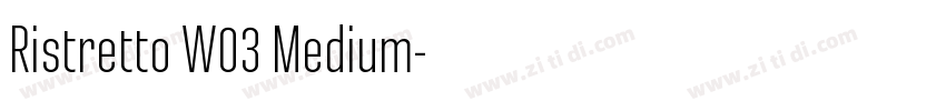 Ristretto W03 Medium字体转换